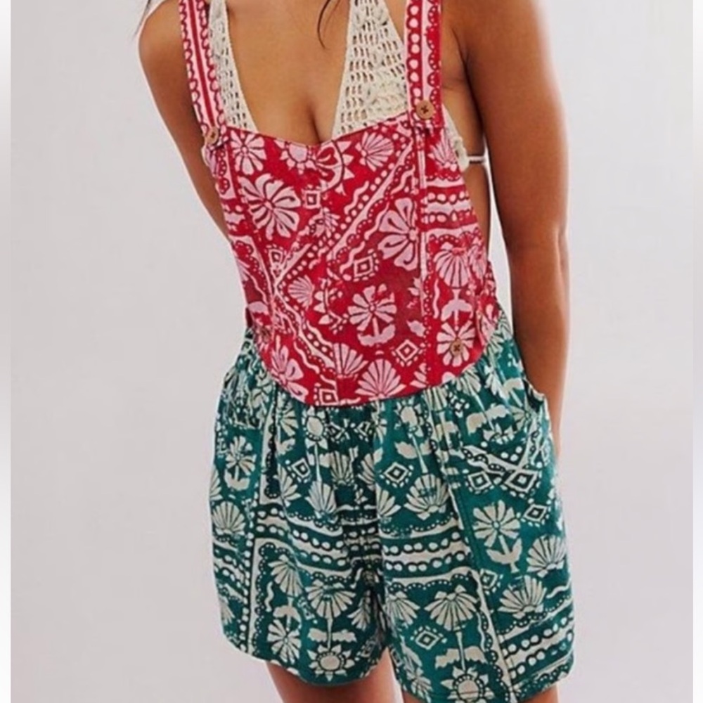 Free people tropical romper NWT